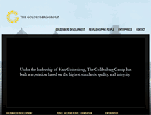 Tablet Screenshot of goldenberggroup.com